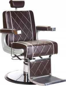 BEAUTY SYSTEM Fotel barberski ODYS BH-31825M Brązowy 1