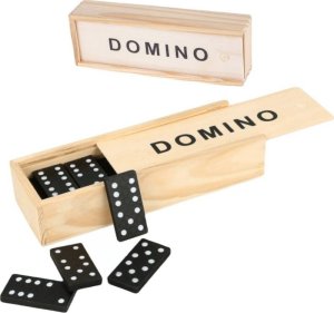 PrzydaSie Domino 28 X Drewniane Klocki Gra Rodzinna Pudełko 1