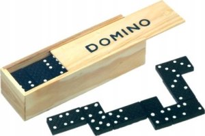 PrzydaSie Domino 28 X Drewniane Klocki Gra Rodzinna Pudełko 17