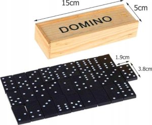 PrzydaSie Domino 28 X Drewniane Klocki Gra Rodzinna Pudełko 18