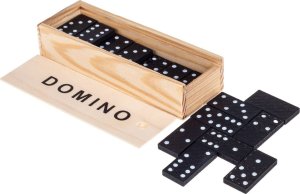 PrzydaSie Domino 28 X Drewniane Klocki Gra Rodzinna Pudełko 5
