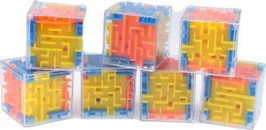 PrzydaSie Kostka 3D Cube Labirynt Kulkowy Gra Logiczna 3
