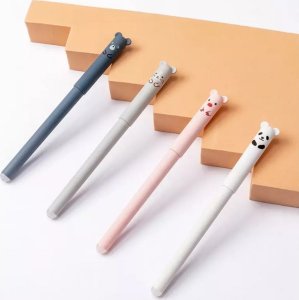 PrzydaSie 4X Długopis Wymazywalny Ścieralny Gumka Zwierzątka 4