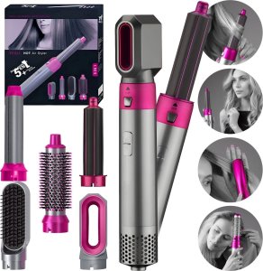 Suszarko-lokówka PrzydaSie Suszarka Lokówka Włosów Wielofunkcyjna Prostownica Szczotka 5W1 750W 2