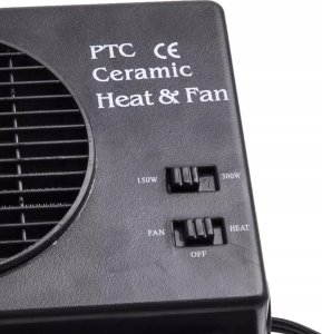 PrzydaSie Grzejnik Samochodowy Farelka Nagrzewnica Dmuchawa Na Szybe Do Auta 12V 22