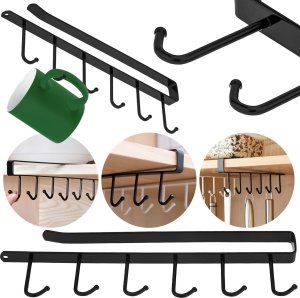 PrzydaSie Wieszak Na Kubki Do Kuchni Szafki Podwieszany Bez Wiercenia Do Kubków 2