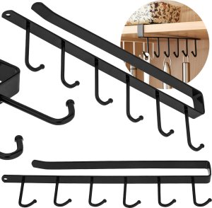 PrzydaSie Wieszak Na Kubki Do Kuchni Szafki Podwieszany Bez Wiercenia Do Kubków 4