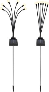 PrzydaSie Lampa Solarna Wbijana Kuleczki 6 Led Lampka Ogrodowa Kule Kulki 2