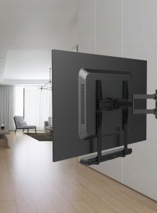 VETOUSON Uchwyt do Głośnika typu Soundbar MX-044 pod i nad Telewizor Uniwersalny 5