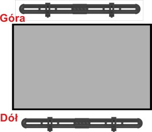VETOUSON Uchwyt do Głośnika typu Soundbar MX-044 pod i nad Telewizor Uniwersalny 8