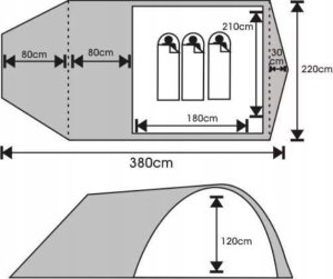 Namiot turystyczny Volven Namiot storm 4