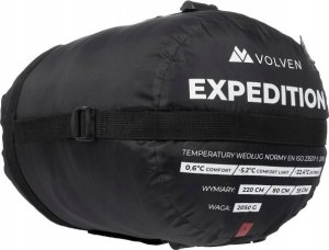 Volven śpiwór expedition-czerwony-lewy 4