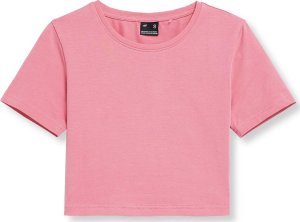 4f T-shirt crop top damski 4F SS23TTSHF345 - różowy XS 1