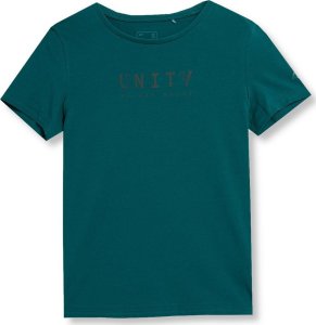 4f T-shirt damski 4F AW23TTSHF0899 - zielony M 1