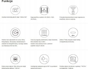 Kamera Ricoh Ricoh Imaging THETA SC2 - Beige aparaty kompaktowe kamera sporttowa Beżowy 5
