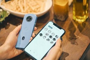 Kamera Ricoh Ricoh Imaging THETA SC2 - Beige aparaty kompaktowe kamera sporttowa Beżowy 7