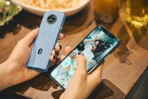 Kamera Ricoh Ricoh Imaging THETA SC2 - Beige aparaty kompaktowe kamera sporttowa Beżowy 8