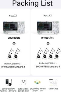 Rigol RIGOL DHO812 przenośny oscyloskop cyfrowy, szerokość pasma 100 MHz 12 bitów 4