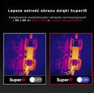 Kamera Hikmicro Przenośna ręczna kamera termowizyjna HIKMICRO E02 rozdzielczość 96x96 20 Hz 3