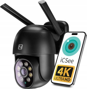 Kamera IP Zintronic Kamera Obrotowa IP I8 DARK WiFi PTZ 8MPx  4K UHD 13