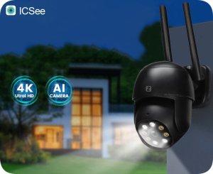 Kamera IP Zintronic Kamera Obrotowa IP I8 DARK WiFi PTZ 8MPx  4K UHD 3