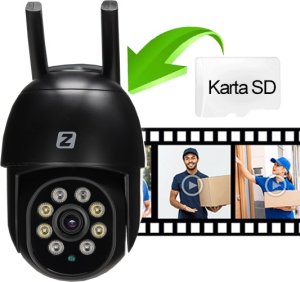 Kamera IP Zintronic Kamera Obrotowa IP I8 DARK WiFi PTZ 8MPx  4K UHD 4