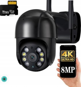Kamera IP Zintronic Kamera Obrotowa IP I8 DARK WiFi PTZ 8MPx  4K UHD 8