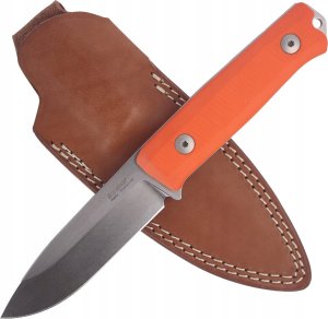 LionSteel Knives Nóż składany LionSteel Bushcraft G10 Orange, Stone Washed (B40 GOR) 1