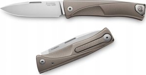 LionSteel Knives Nóż składany LionSteel Thrill Bronze Titanium, Satin M390 by Molletta (TL BR) 1