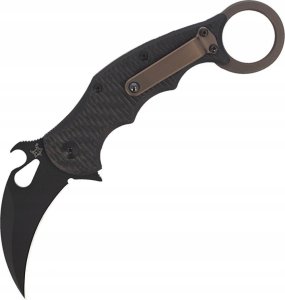 Fox Nóż składany FOX Karambit Titanium Frame Lock / Carbon Fiber, Cerakote Black Elmax (FX-599TiC) 4