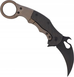 Fox Nóż składany FOX Karambit Titanium Frame Lock / Carbon Fiber, Cerakote Black Elmax (FX-599TiC) 6