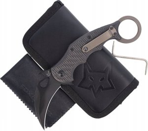 Fox Nóż składany FOX Karambit Titanium Frame Lock / Carbon Fiber, Cerakote Black Elmax (FX-599TiC) 7