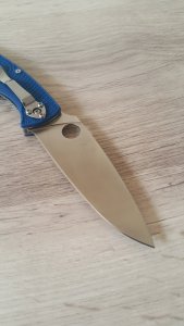 Spyderco Nóż składany Spyderco Resilience Lightweight Blue CPM S35VN Plain (C142PBL) 3