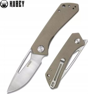 Kubey Knife Nóż składany Kubey Knife Thalia, Tan G10, Satin D2 (KU331F) 1