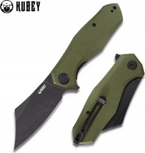 Kubey Knife Nóż składany Kubey Echo Green G10, Black Stonewashed D2 (KU329B) 1