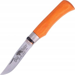 Antonini Italy Nóż składany Antonini Old Bear Laminated Orange Wood, Satin Stainless (9307/21_MOK) 1