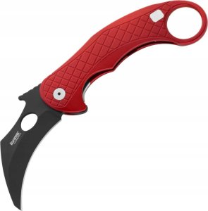 LionSteel Knives Nóż składany LionSteel L.E.One Karambit Red Aluminium, Chemical Black MagnaCut by Emerson Design (LE1 A RB) 1