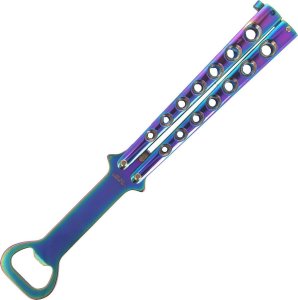 Herbertz Otwieracz do butelek CJH Balisong, Rainbow (44079 - 571213) 1