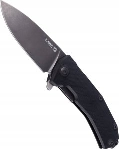 LionSteel Knives Nóż składany LionSteel KUR Black G10, Black Stonewashed Sleipner by Molletta (KUR BBK) 4