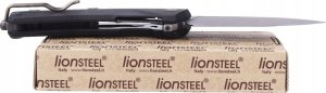 LionSteel Knives Nóż składany LionSteel KUR Black G10, Black Stonewashed Sleipner by Molletta (KUR BBK) 6