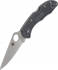 Spyderco Nóż składany Spyderco Delica 4 FRN Gray Flat Ground Plain (C11FPGY) 1