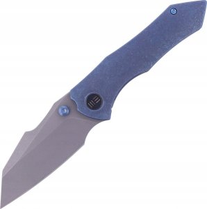 WE Knife Nóż składany WE Knife High-Fin Blue Titanium, Gray Stonewashed CPM 20CV by Gavko Knives (WE22005-3) 1