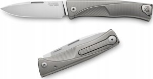 LionSteel Knives Nóż składany LionSteel Thrill Grey Titanium, Satin M390 by Molletta (TL GY) 1