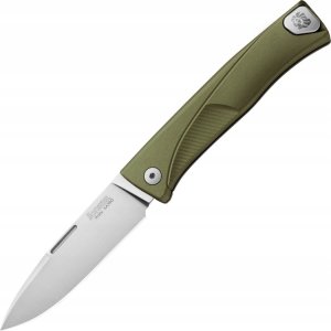 LionSteel Knives Nóż składany LionSteel Thrill Green Aluminium, Satin M390 by Molletta (TL A GS) 1