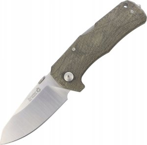 LionSteel Knives Nóż składany LionSteel TM1 Green Canvas Micarta 1