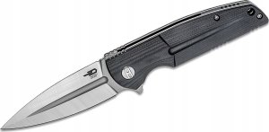 Bestech Knives Nóż składany Bestech Fin Black G10, Satin 14C28N (BG34A-1) 1