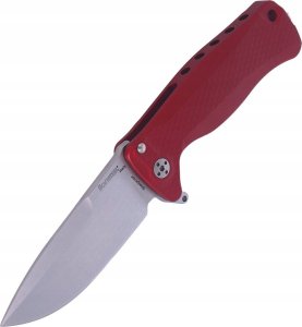 LionSteel Knives Nóż składany LionSteel SR22A Red Aluminum, Satin Sleipner by Molletta (SR22A RS) 1