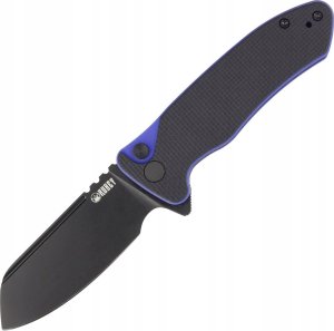 Kubey Knife Nóż składany Kubey Knife Creon Black/Blue G10, Blackwashed AUS-10 (KU336D) 1