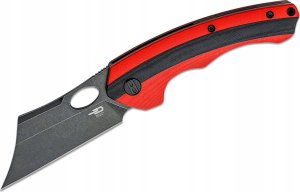 Bestech Knives Nóż składany Bestech Skirmish Red / Black G10, Black Stonewashed D2 (BG44D) 1