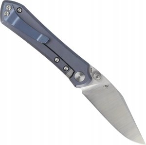 Bestech Knives Nóż składany Bestech Icarus Blue Stonewash Titanium, Satin M390 by Nick Rogers (BT2302E) 1